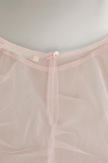 TOP EN ORGANZA ROSÉE - Rose clair de Zara - Image 3