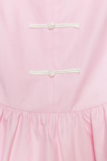 PEPLUM TOP WITH FROG FASTENING - Pink by Zara - Image 8