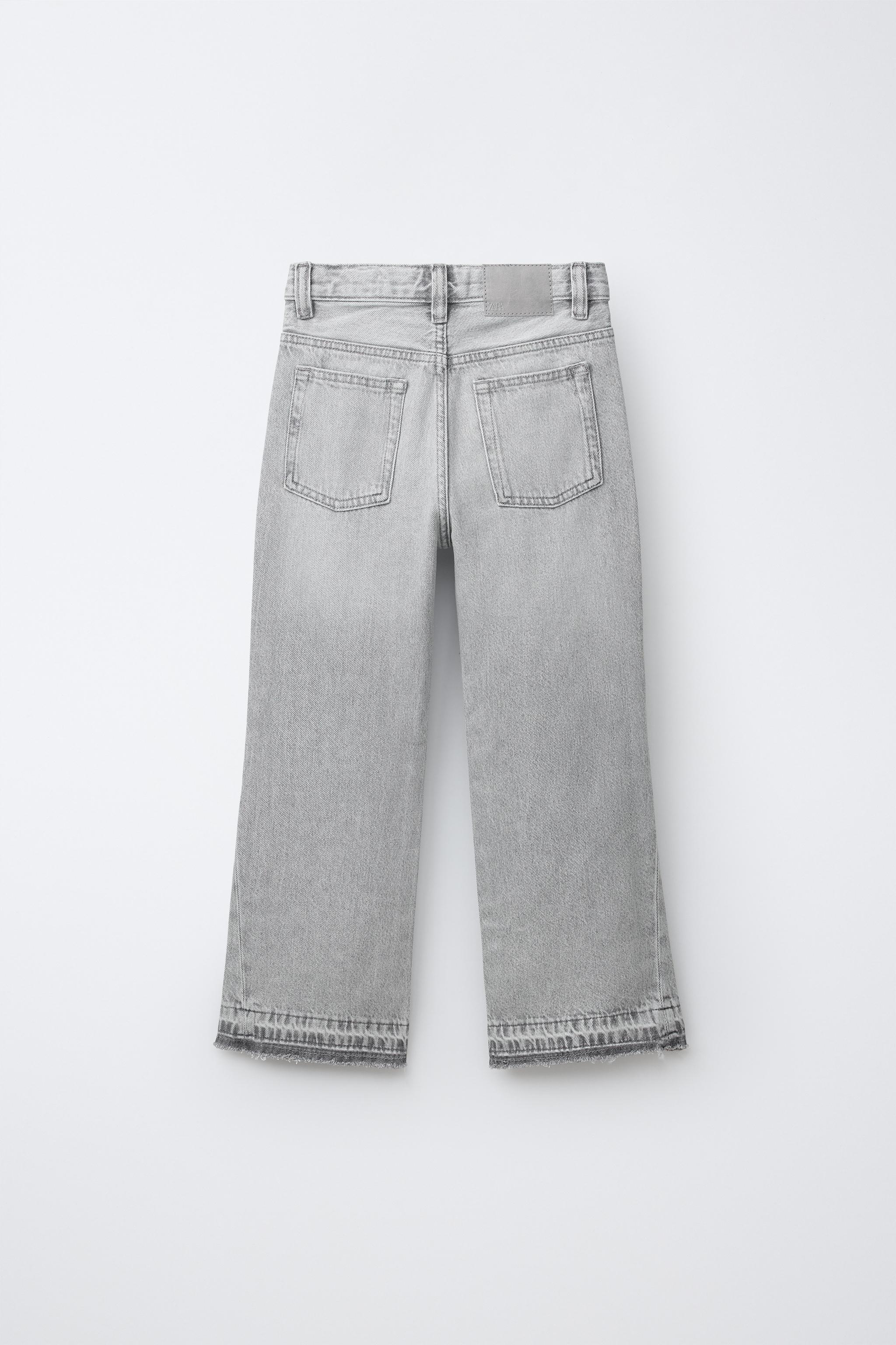 RAW HEM FLARE JEANS — Gray (alternate view)
