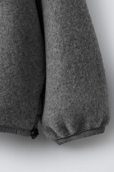 SWEAT POLAIRE ÉTIQUETTE BENSIMON ® X ZARA - Gris chiné de Zara - Image 3