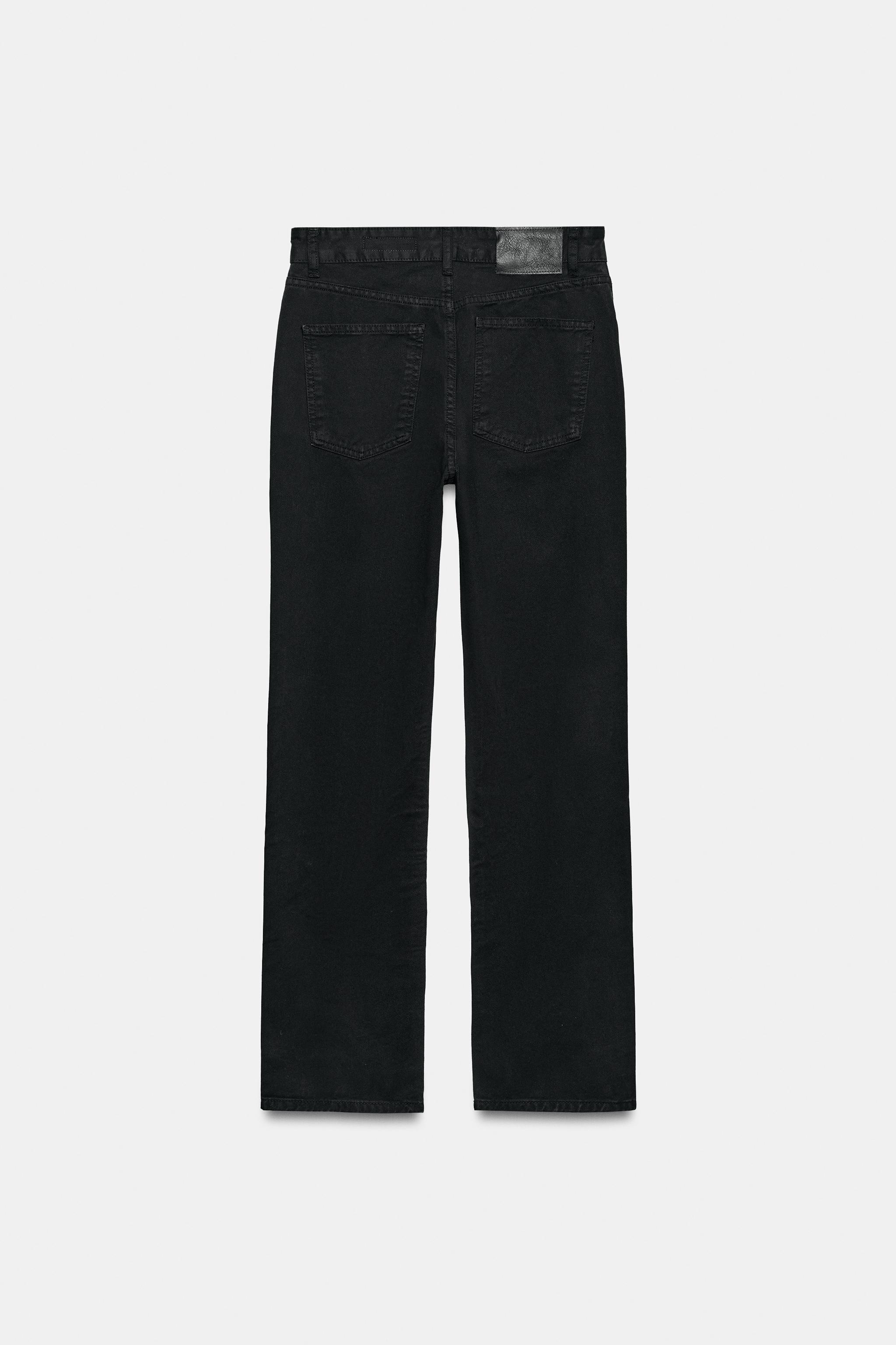 ZW COLLECTION MID-RISE JEANS - Black | ZARA United States