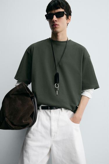 BEAD DETAIL SWEATSHIRT - Mid-green by Zara