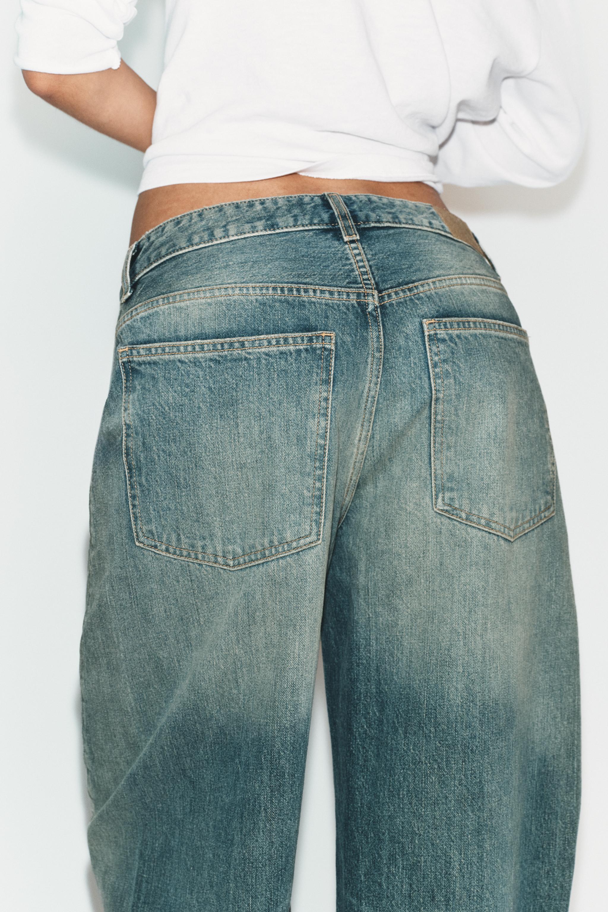 TRF MID-RISE BAGGY BALLOON JEANS