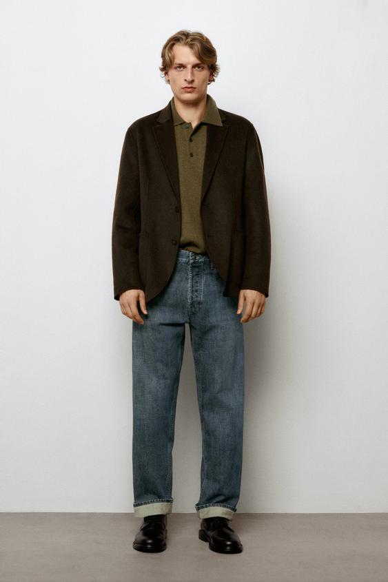 Jeans selvedge fit - Índigo de Zara - Imagen 0
