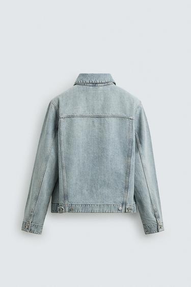 VESTE EN DENIM BASIQUE - Bleu clair de Zara - Image 7
