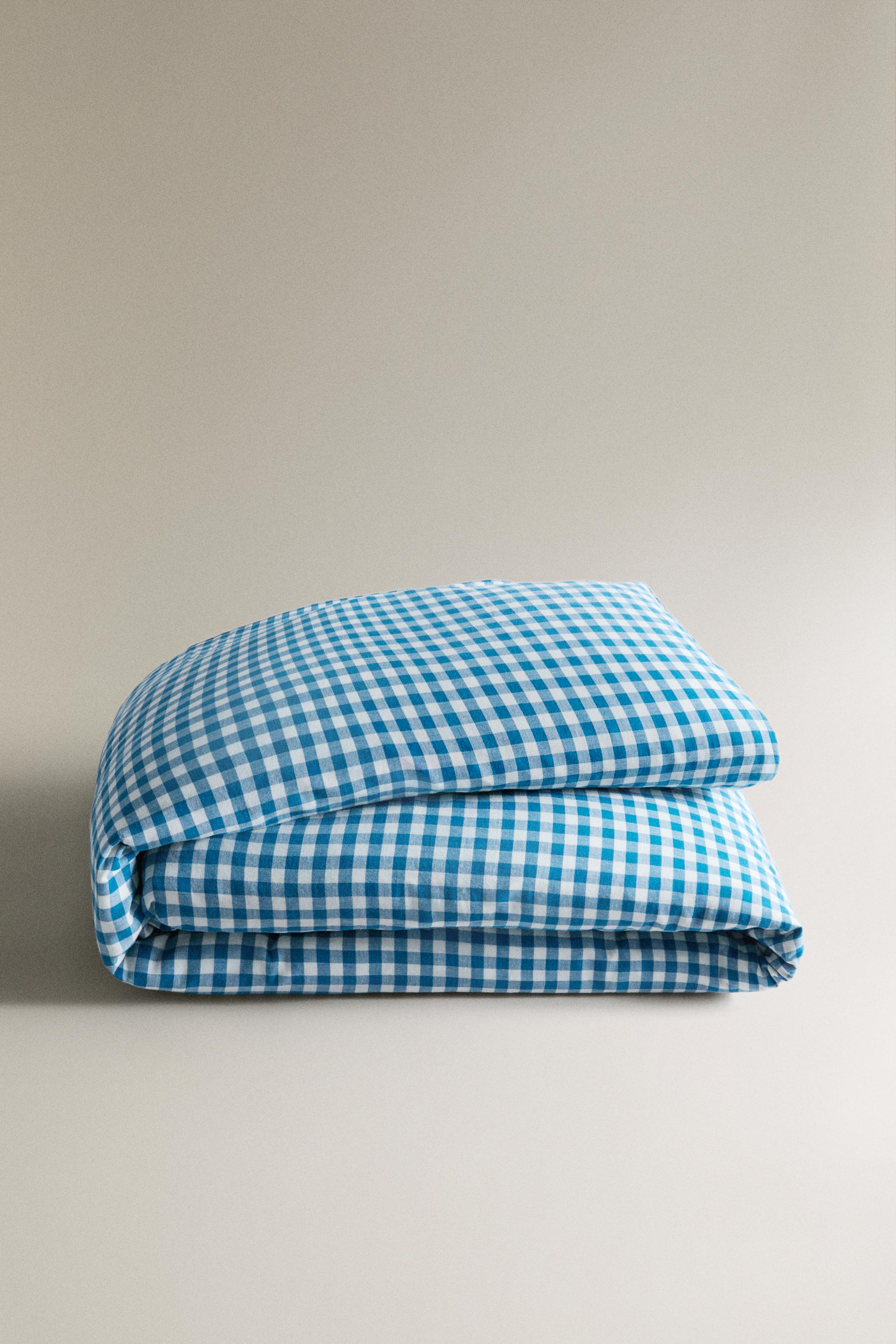Zara KIDS' CHECKED CHIFFON DUVET COVER — фото 5