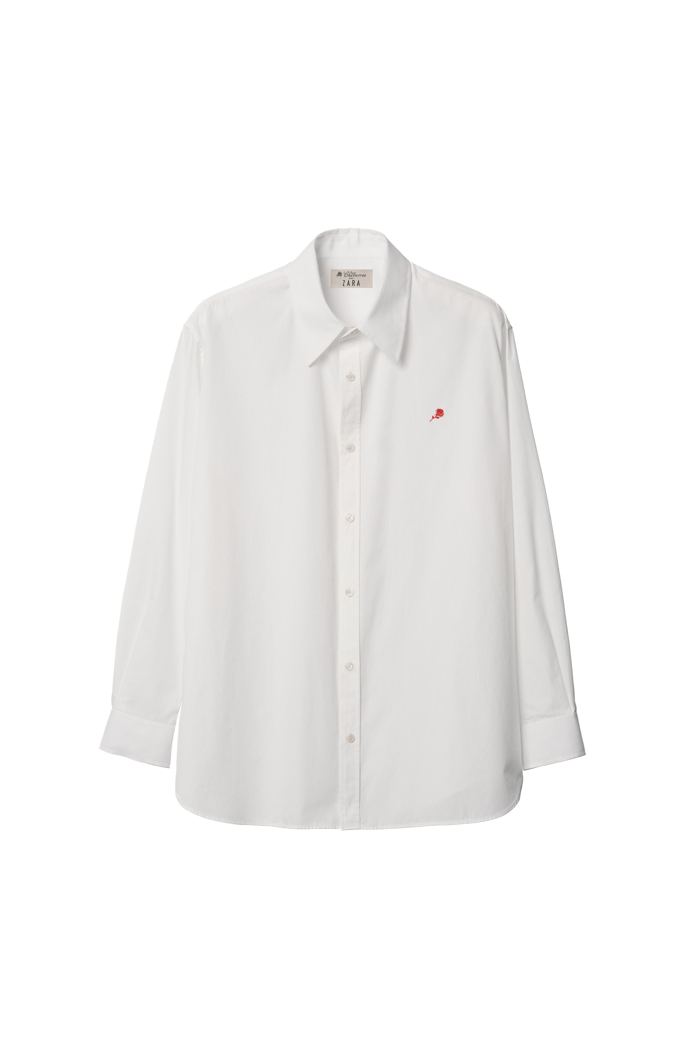 WILLY CHAVARRIA X ZARA RELAXED FIT COTTON SHIRT - White | ZARA