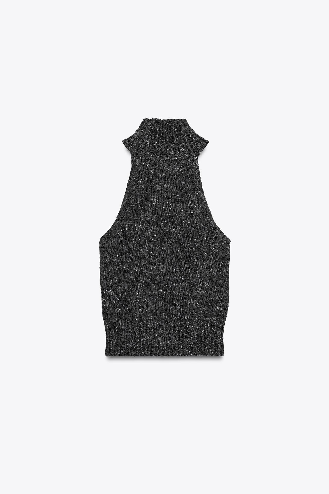 HALTER WOOL TOP