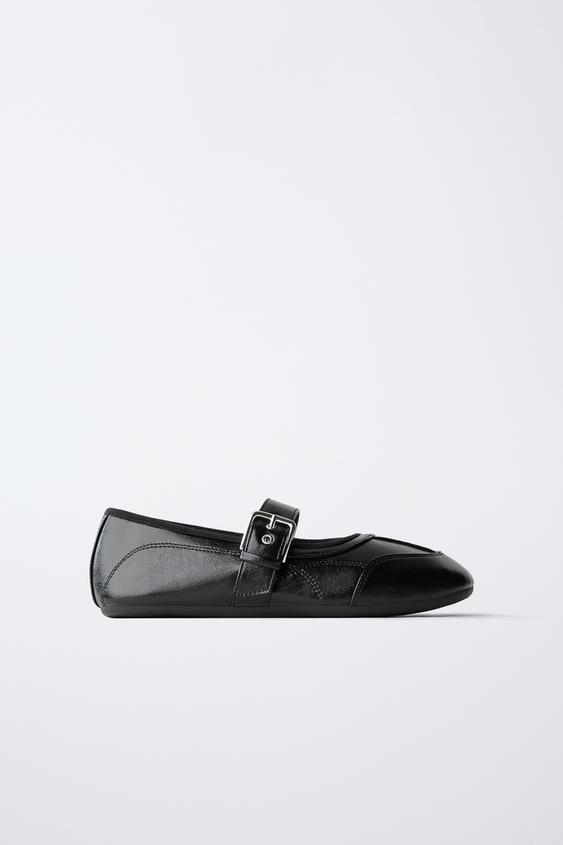 Zara PANDLAGA BALERIINAD - Must - Pilt 0
