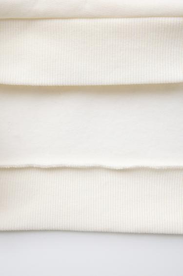 SWEAT À BANDES AVEC INSCRIPTION - Blanc de Zara - Image 3