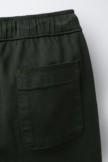 PANTALON CHINO BASIQUE ÉTIQUETTE - Kaki de Zara - Image 3