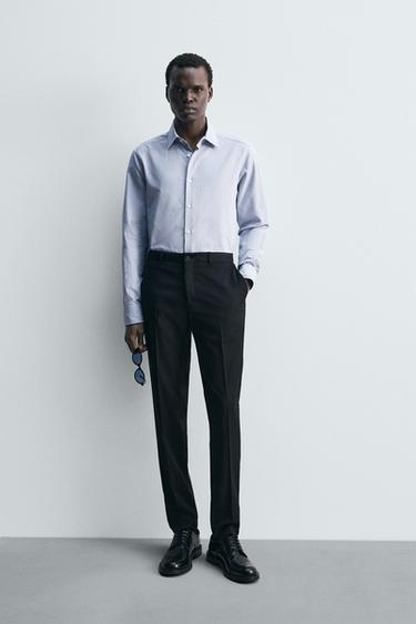 STRIPED SHIRT - Sky blue by Zara - Image 0