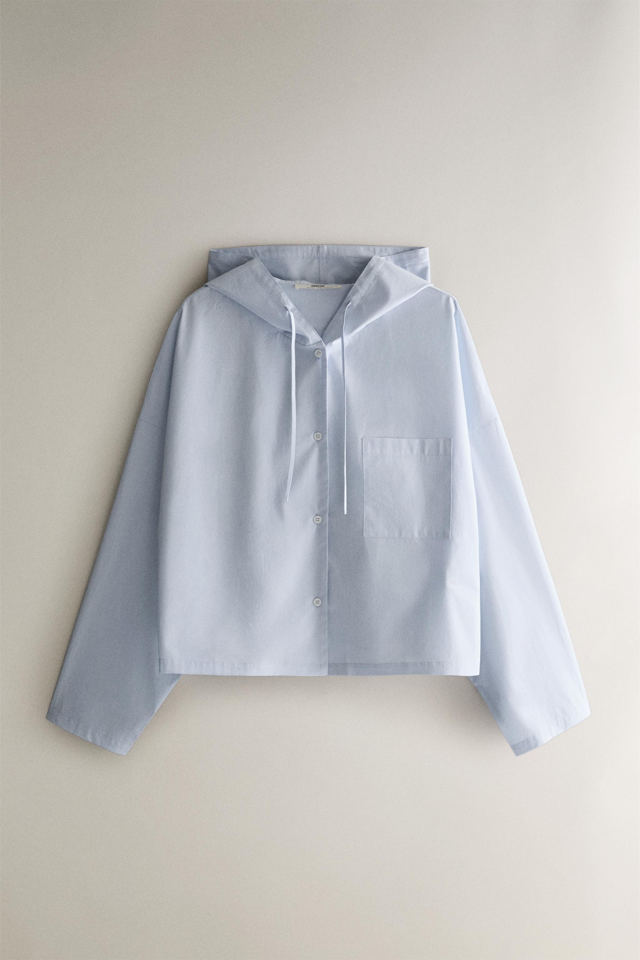 CHEMISE À CAPUCHE RAYURES