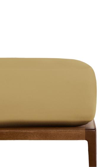 LENZUOLO CON ANGOLI SATIN | 30 CM ALTEZZA (300 FILI) - Giallo chiaro di Zara