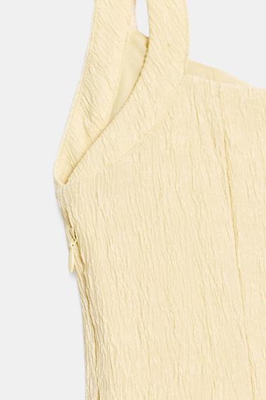MINI BUBBLE TEXTURED DRESS - Vanilla by Zara - Image 8
