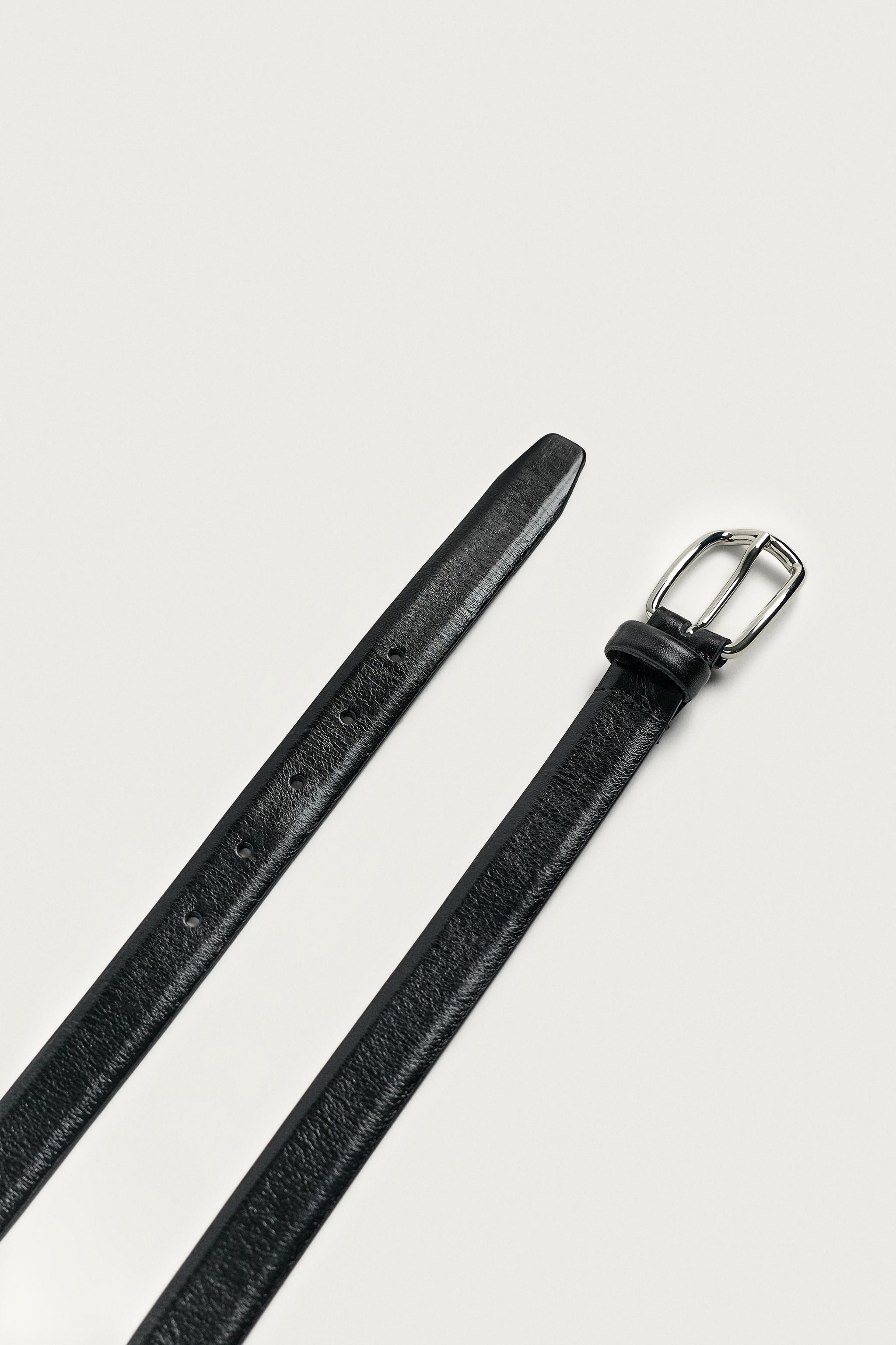 AARON LEVINE X ZARA LEATHER BELT — Black