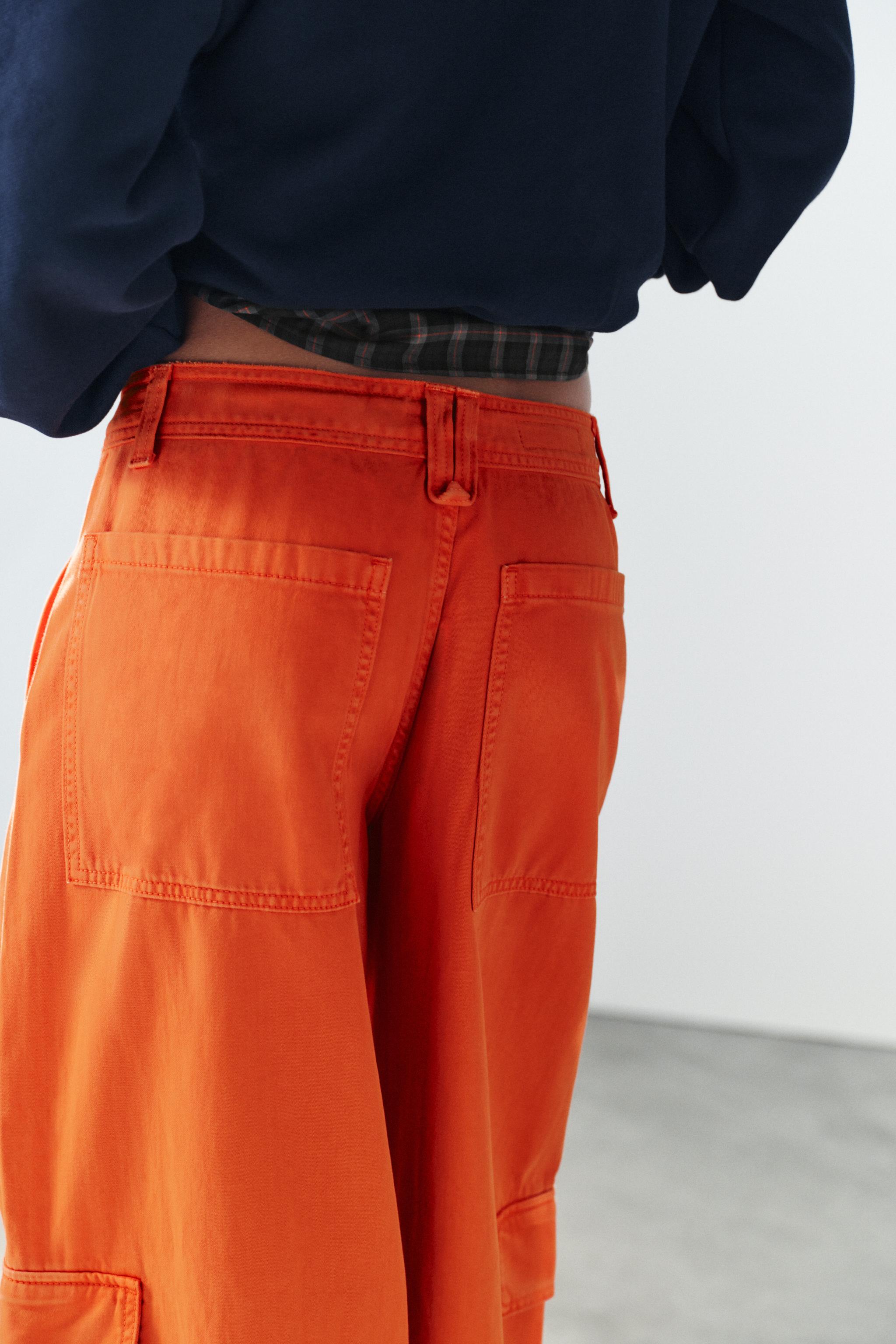 Zara OVERSIZE KARGO PANTOLON görsel 7