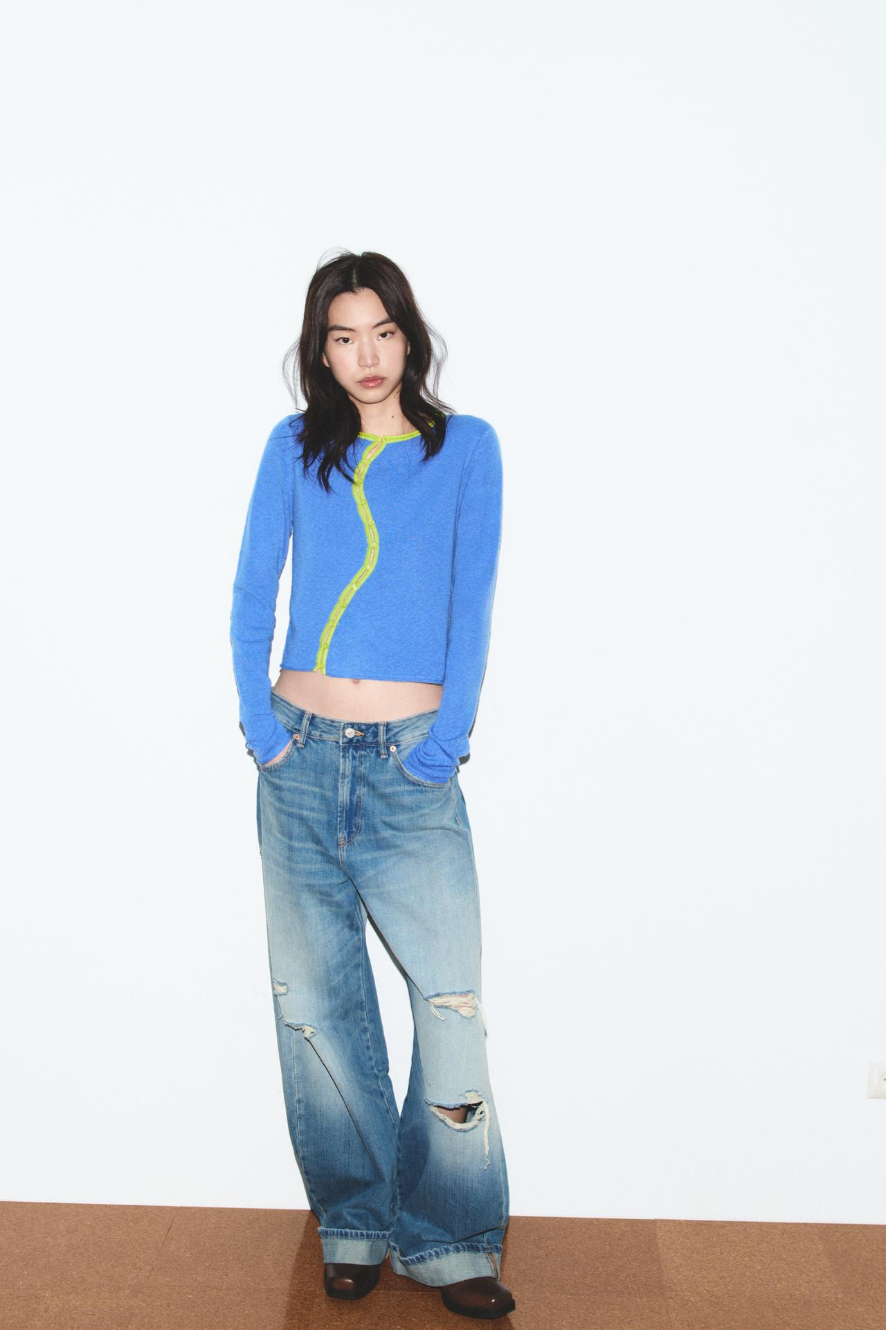 Zara WRAP KNIT JACKET
