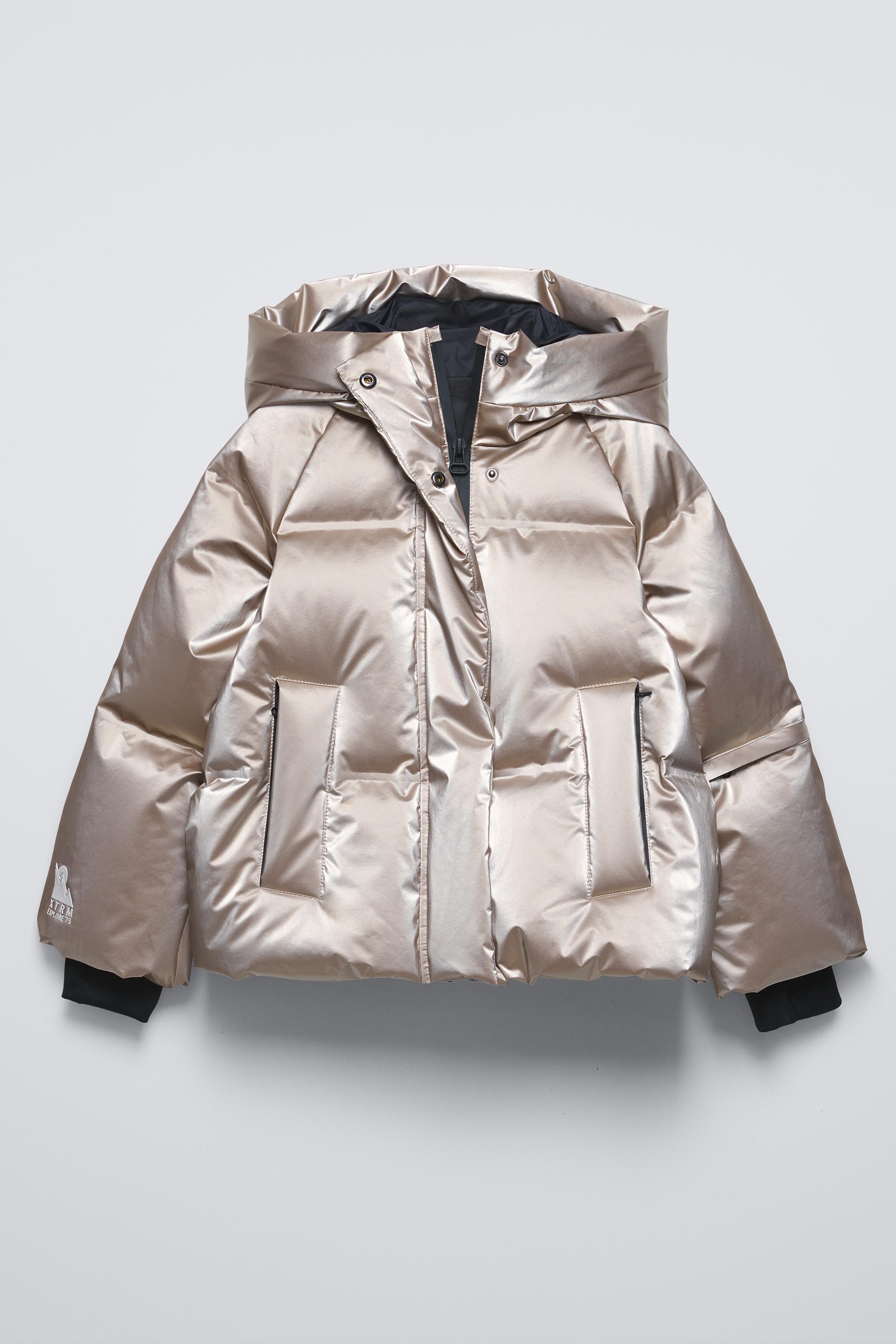 RECCO® SYSTEM WINDPROOF AND WATER RESISTANT DOWN JACKET SKI COLLECTION -  Soft gold | ZARA United States