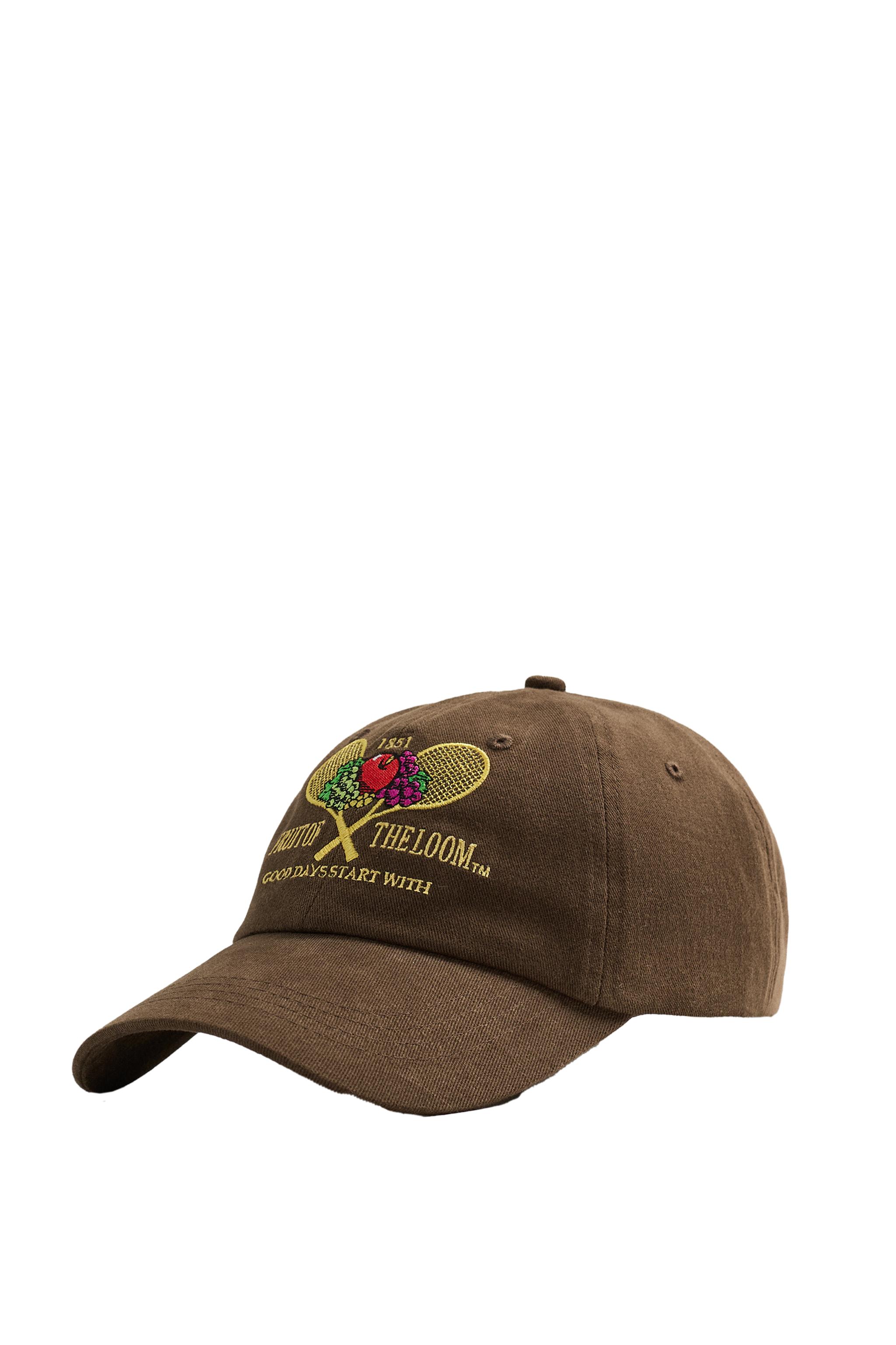 FRUIT OF THE LOOM™ EMBROIDERED WASHED CAP - Navy blue | ZARA