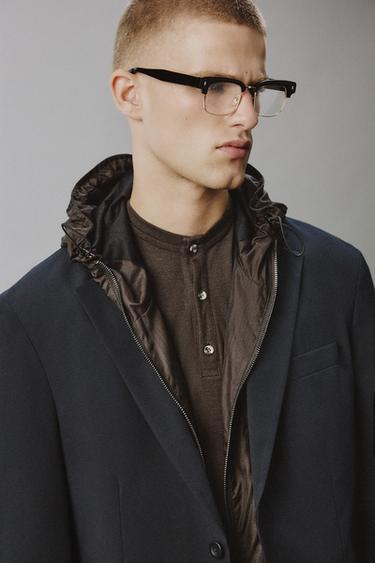 NON-IRON TECHNICAL SUIT TROUSERS - Navy blue by Zara - Image 5