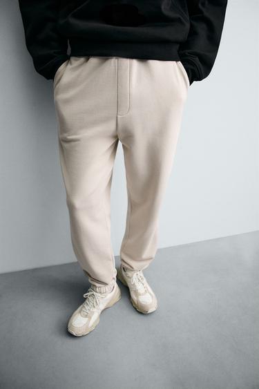 PANTALON JOGGER COUPE DÉCONTRACTÉE - Beige clair de Zara - Image 4