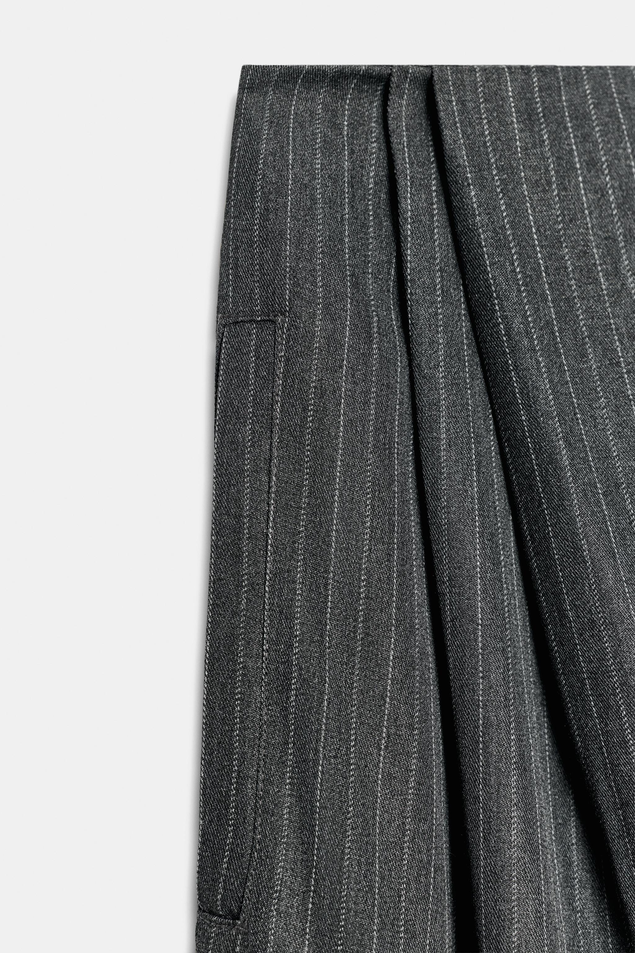 ZW COLLECTION PINSTRIPE PLEATED PANTS