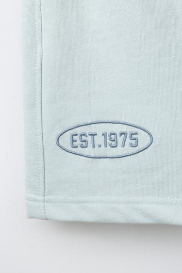 PLUSH JOGGING BERMUDA SHORTS - Light mint green by Zara - Image 3