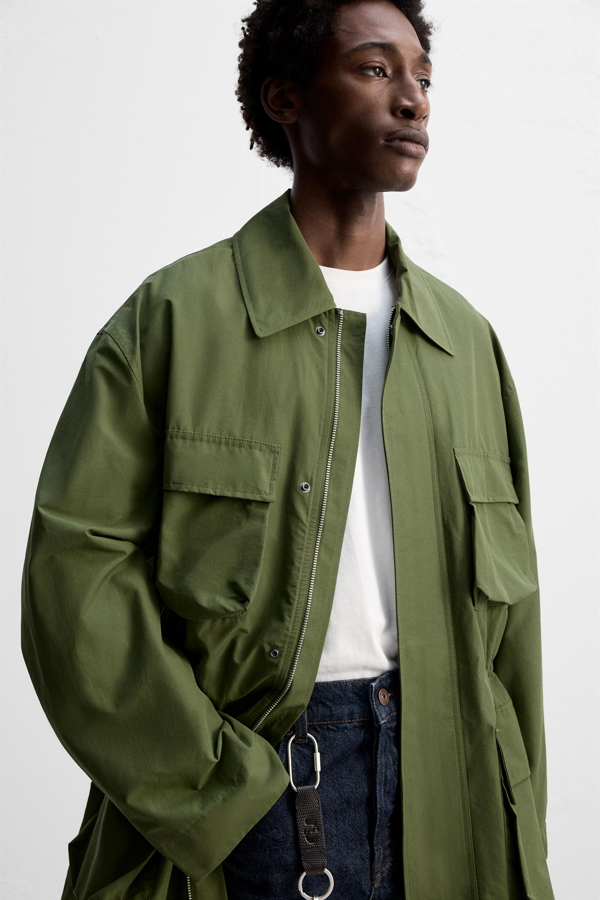 UTILITY TECHNICAL PARKA - Olive green | ZARA United States