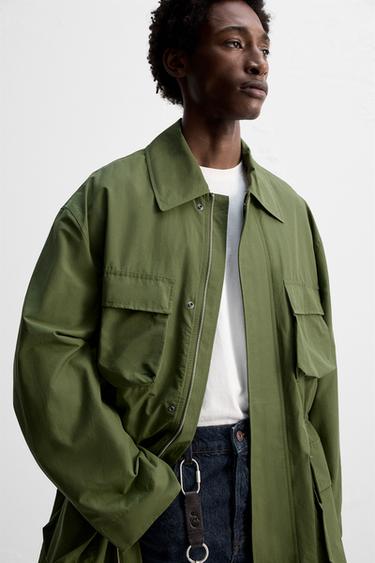 UTILITY TECHNICAL PARKA - Olive green by Zara - Image 4