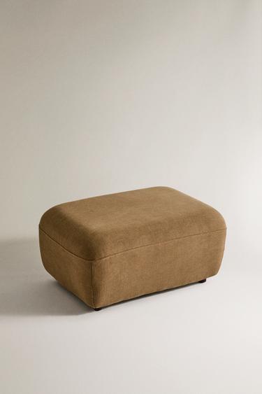 COTTON FOOTSTOOL - Beige by Zara
