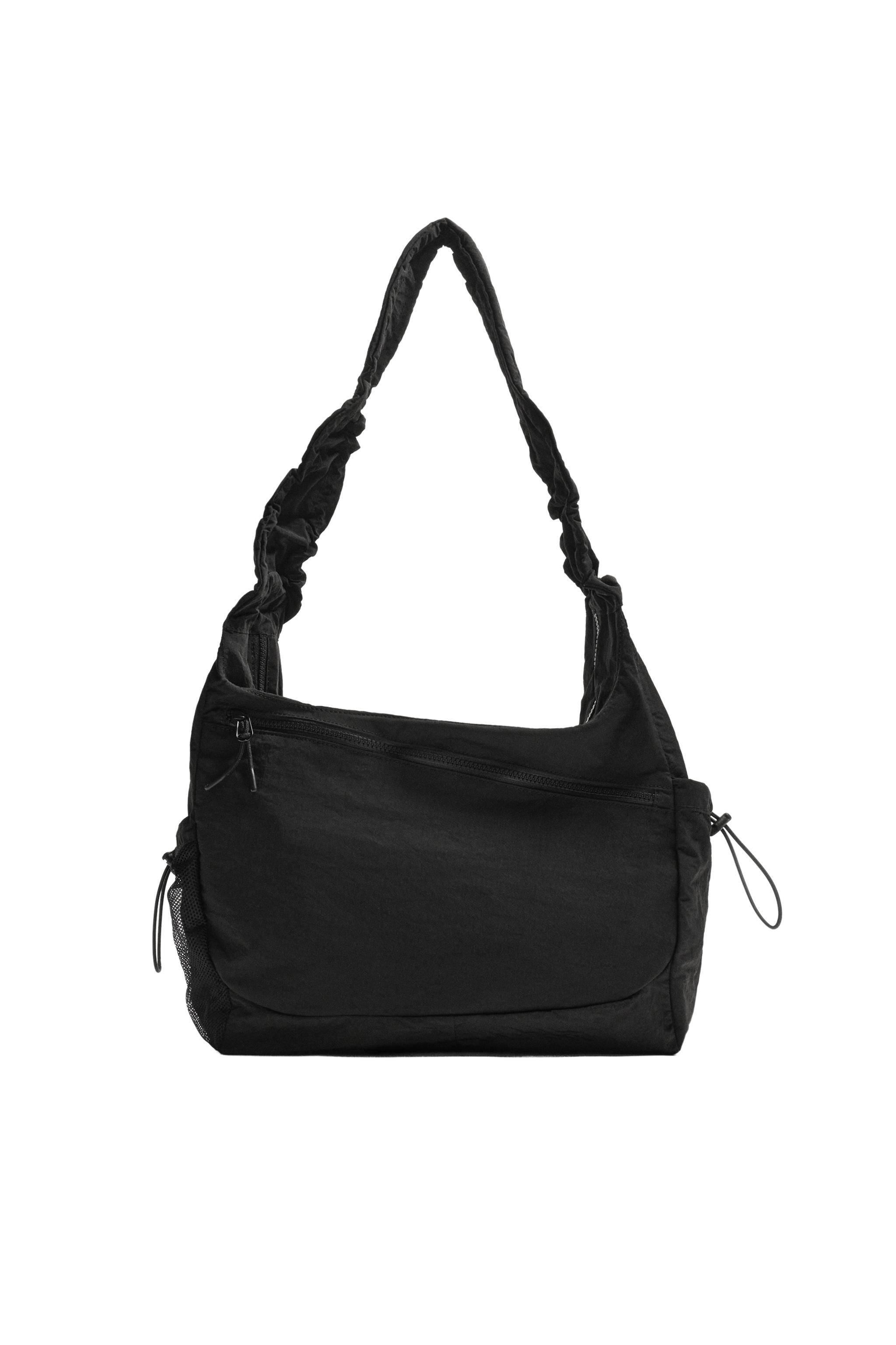 NYLON SHOULDER BAG - Black | ZARA United States