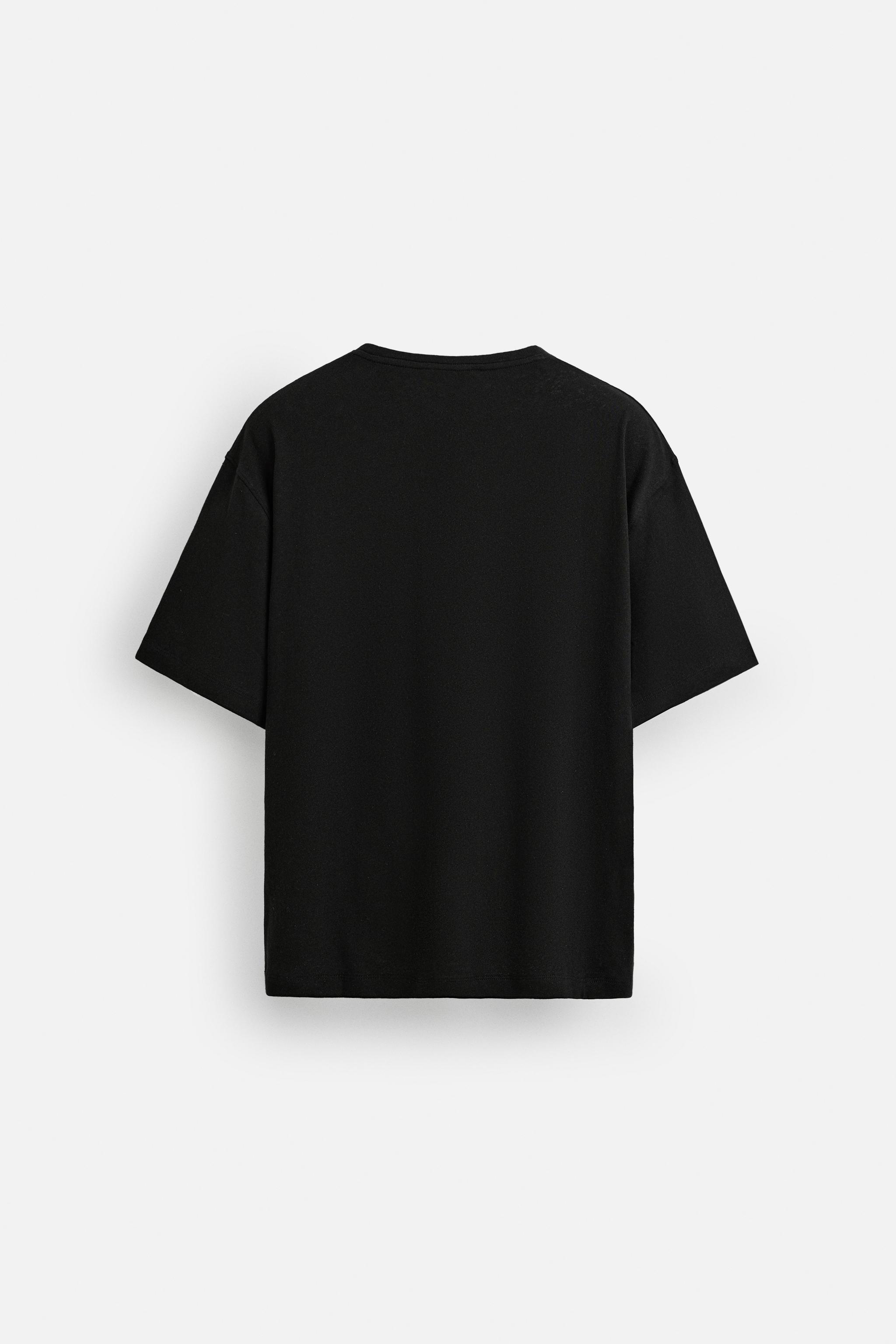コットンリネン Tシャツ - ブラウン | ZARA Japan / 日本