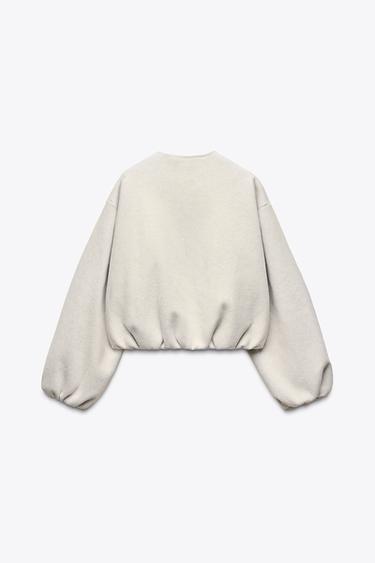 BLOUSON BOMBER SOFT - Écru de Zara - Image 5