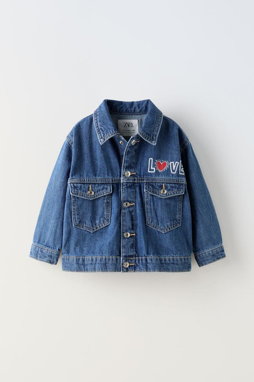 KEITH HARING ® デニム ジャケット - ミディアムブルー | ZARA Japan 