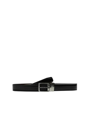 ДВУСТОРОННИЙ КОЖАНЫЙ РЕМЕНЬ — ЧЕРНЫЙ от Zara