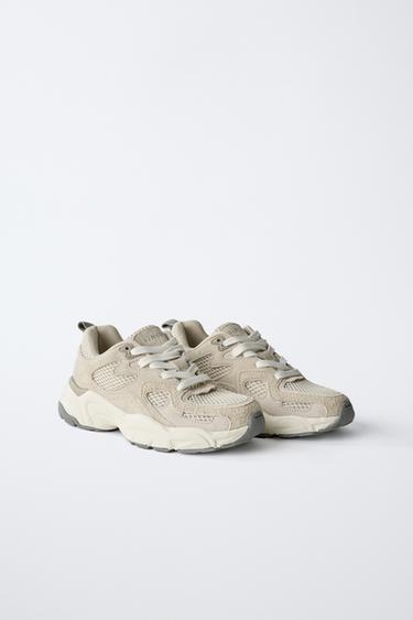 MULTI-PIECE TRAINERS - Sand Brown by Zara