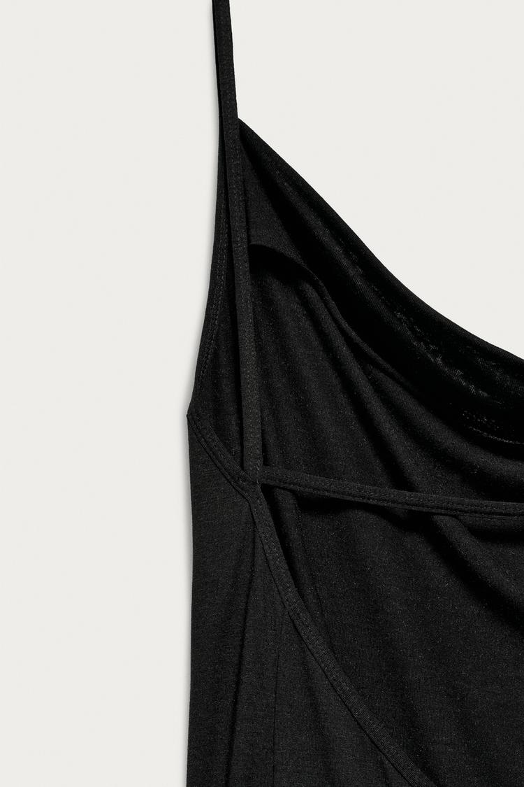Vestido largo drapeado MARISA BERENSON X ZARA 4