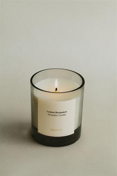 (200 G) LEMON BERGAMOT SCENTED CANDLE - white by Zara - Image 5