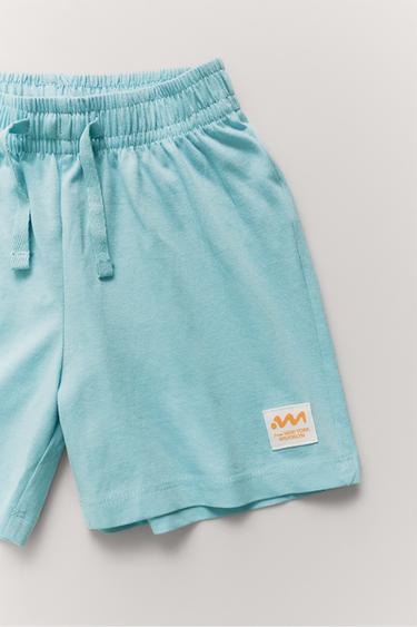 6-14 ANS/ PYJAMA À INSCRIPTION IMPRIMÉE - Bleu clair de Zara