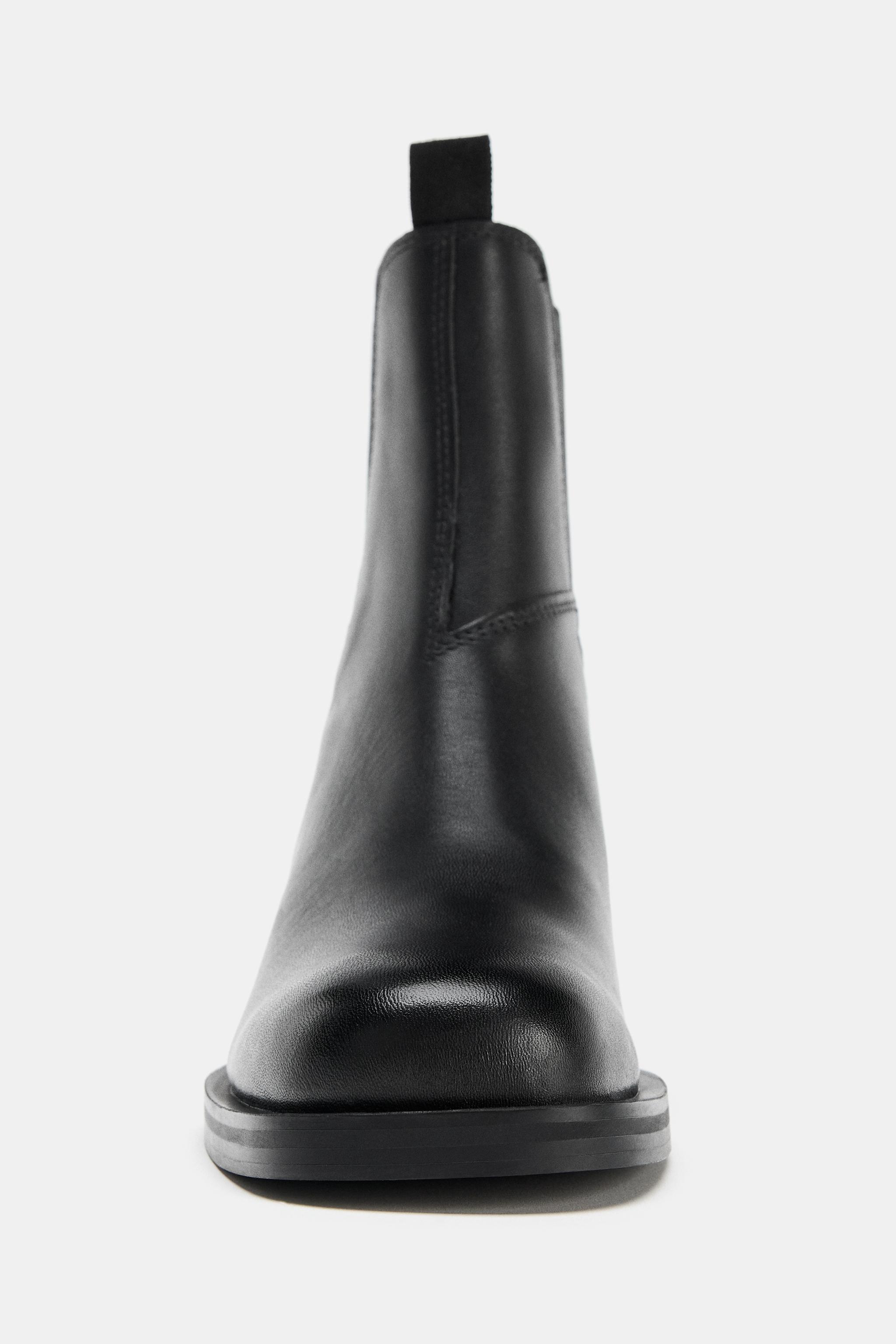 BOTTINES CHELSEA EN CUIR WATER REPELLENT