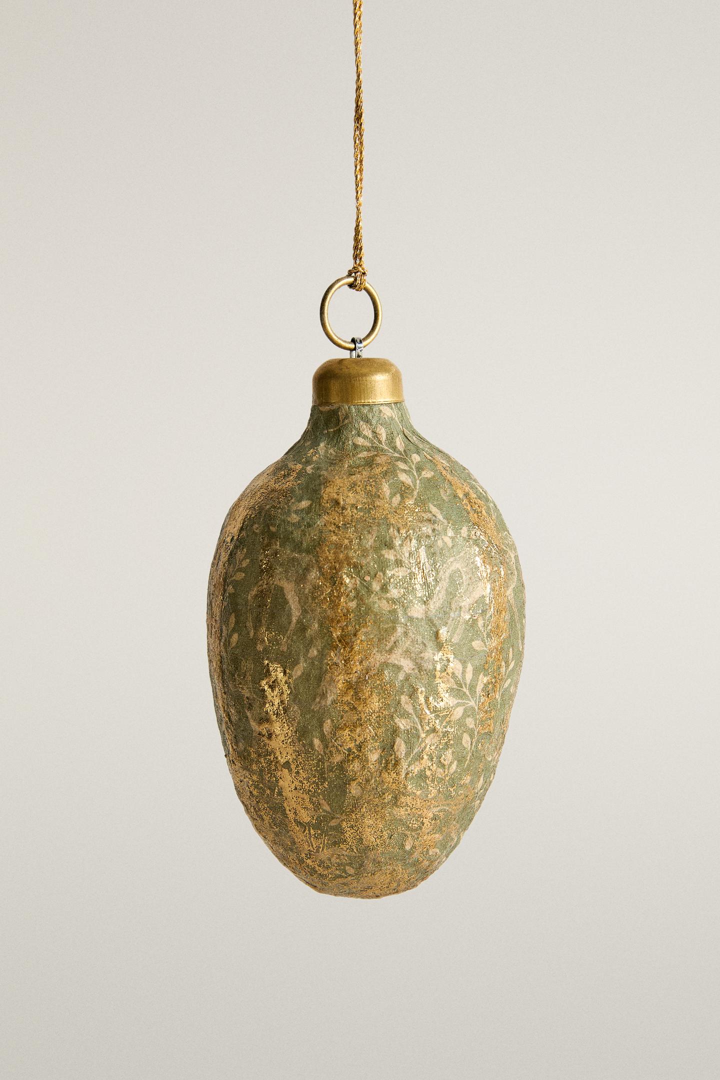 Ёлочные украшения Zara Oval Paper Christmas Tree Decoration, цвет: Зелёный