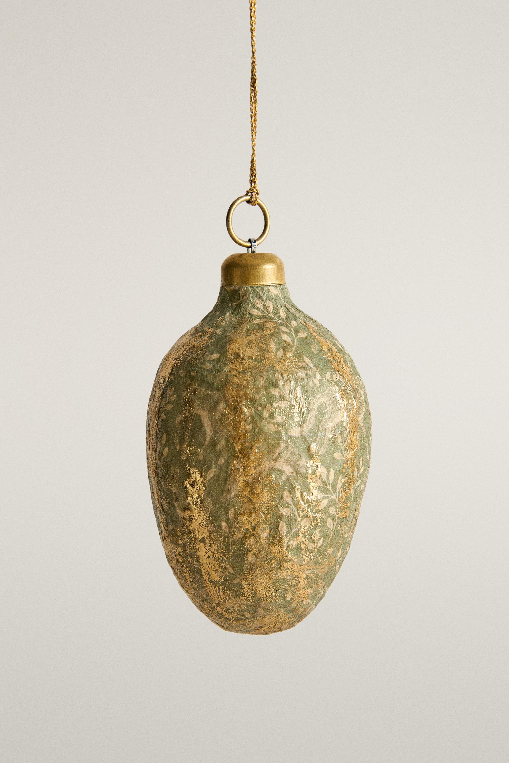 OVAL PAPER CHRISTMAS TREE DECORATION