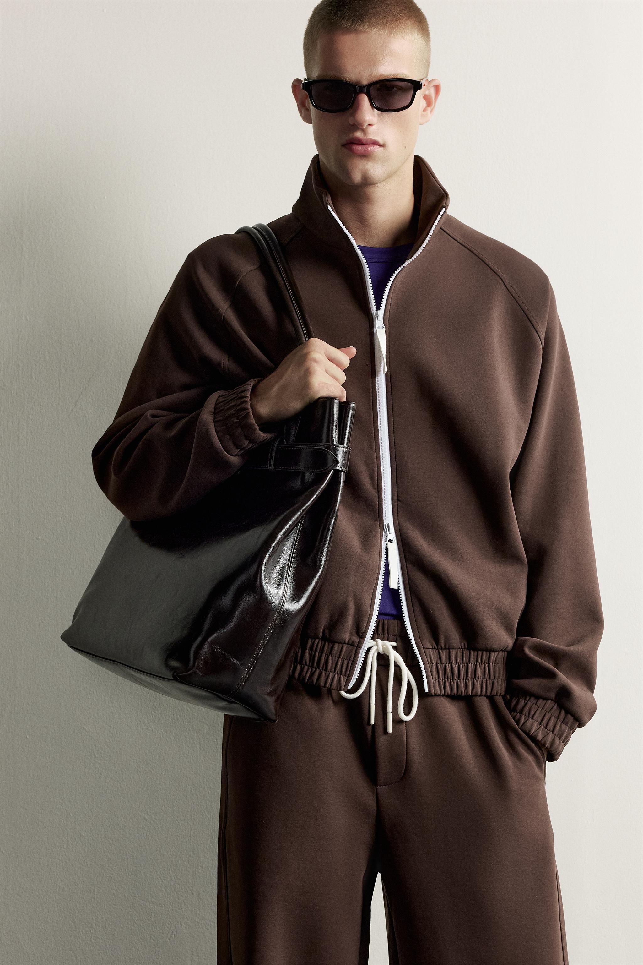CONTRAST ZIP TRACK JACKET