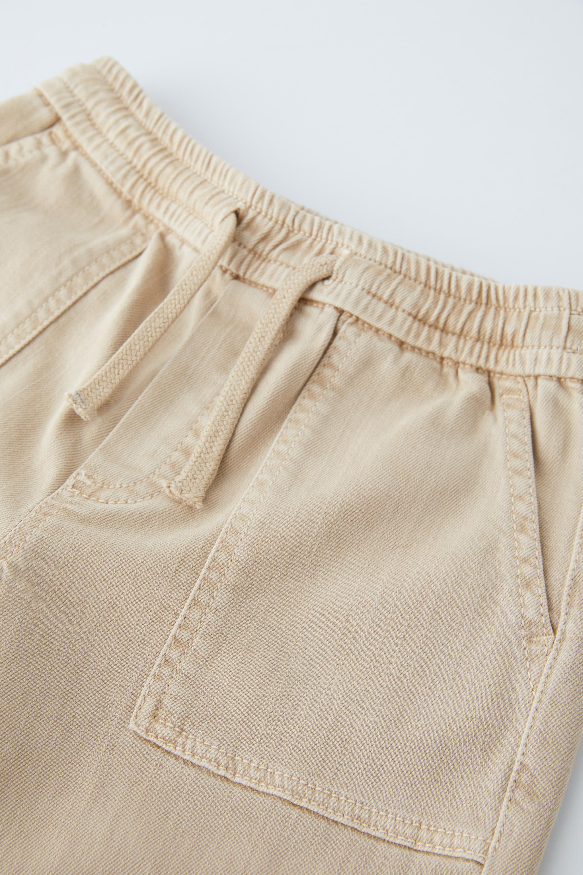 STRETCH JOGGER PANTS - Light khaki