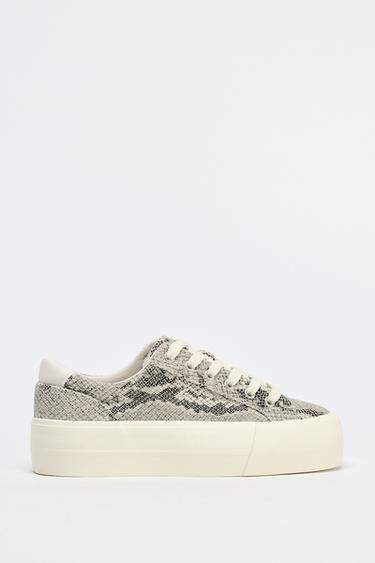 ANIMAL PRINT TRAINERS - Snakeskin by Zara