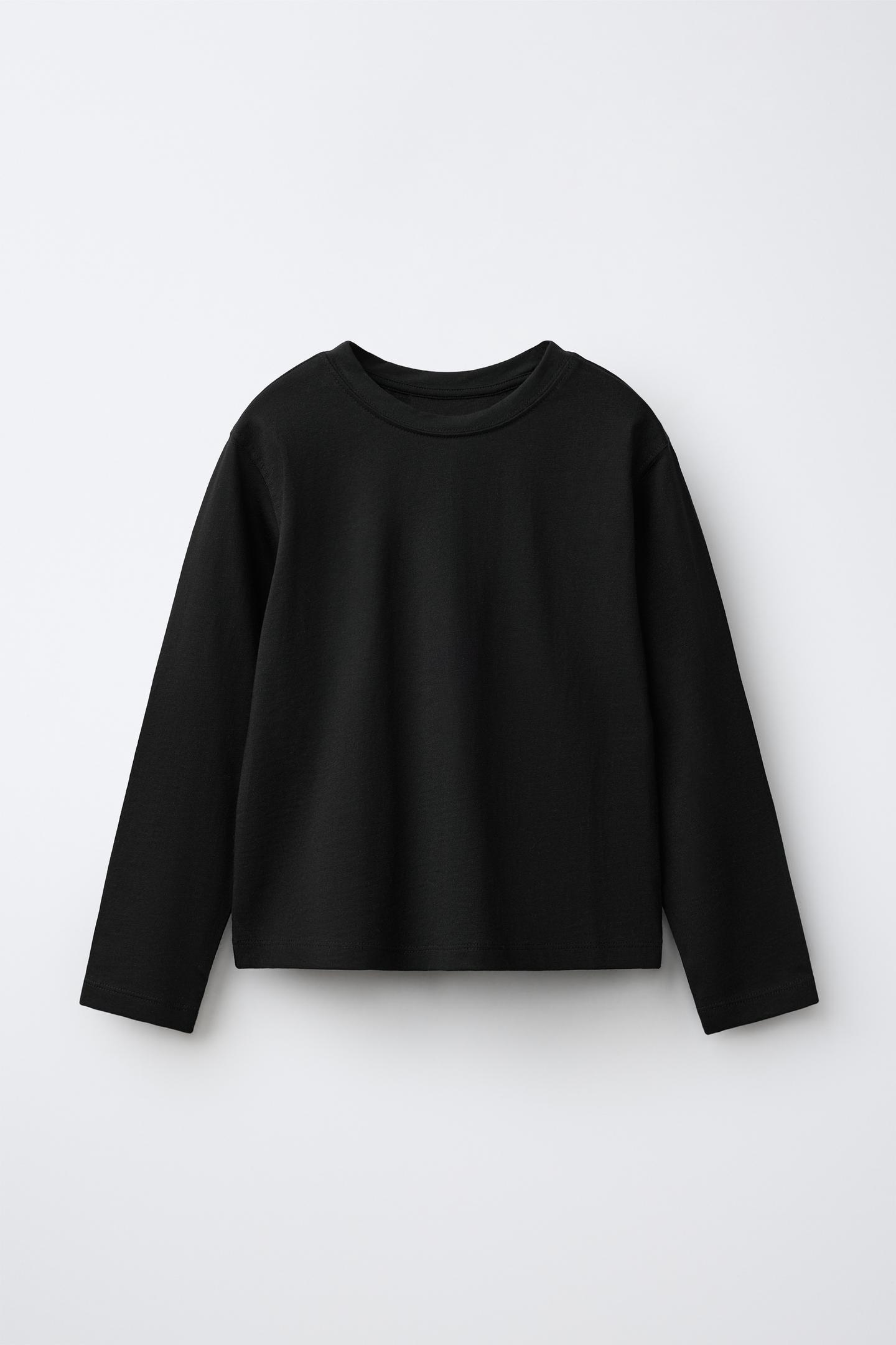 Детская футболка Zara Basic, цвет: Чёрный