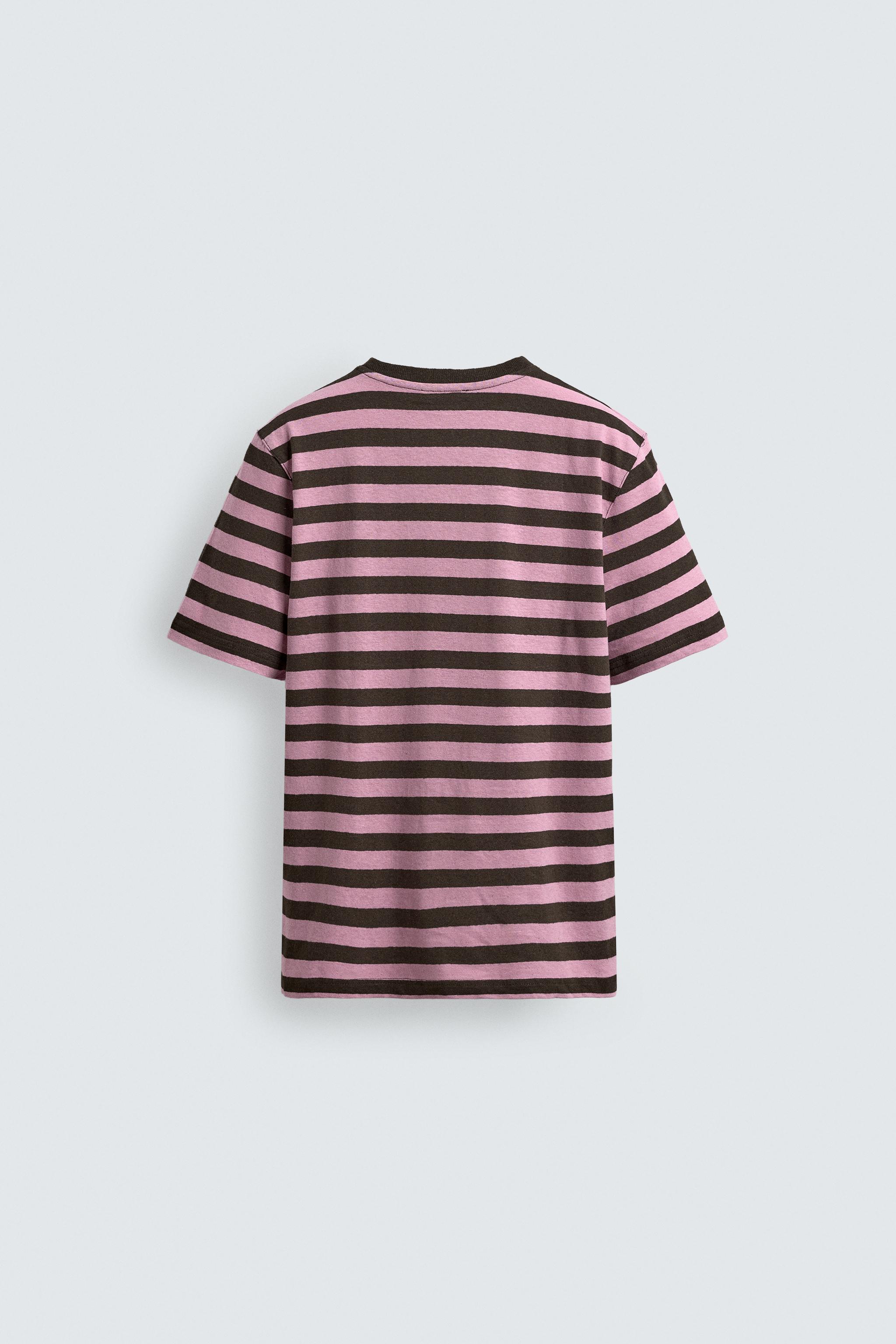 T-SHIRT EN JACQUARD À RAYURES