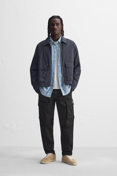 RELAXED FIT CARGO TROUSERS - Black by Zara - Image 0