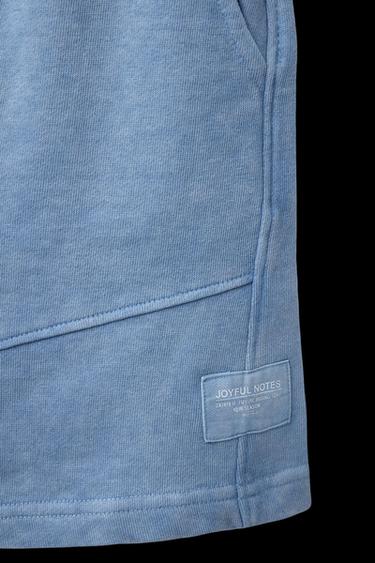 BERMUDASHORTS – GARMENT DYED - Blau verwaschen von Zara